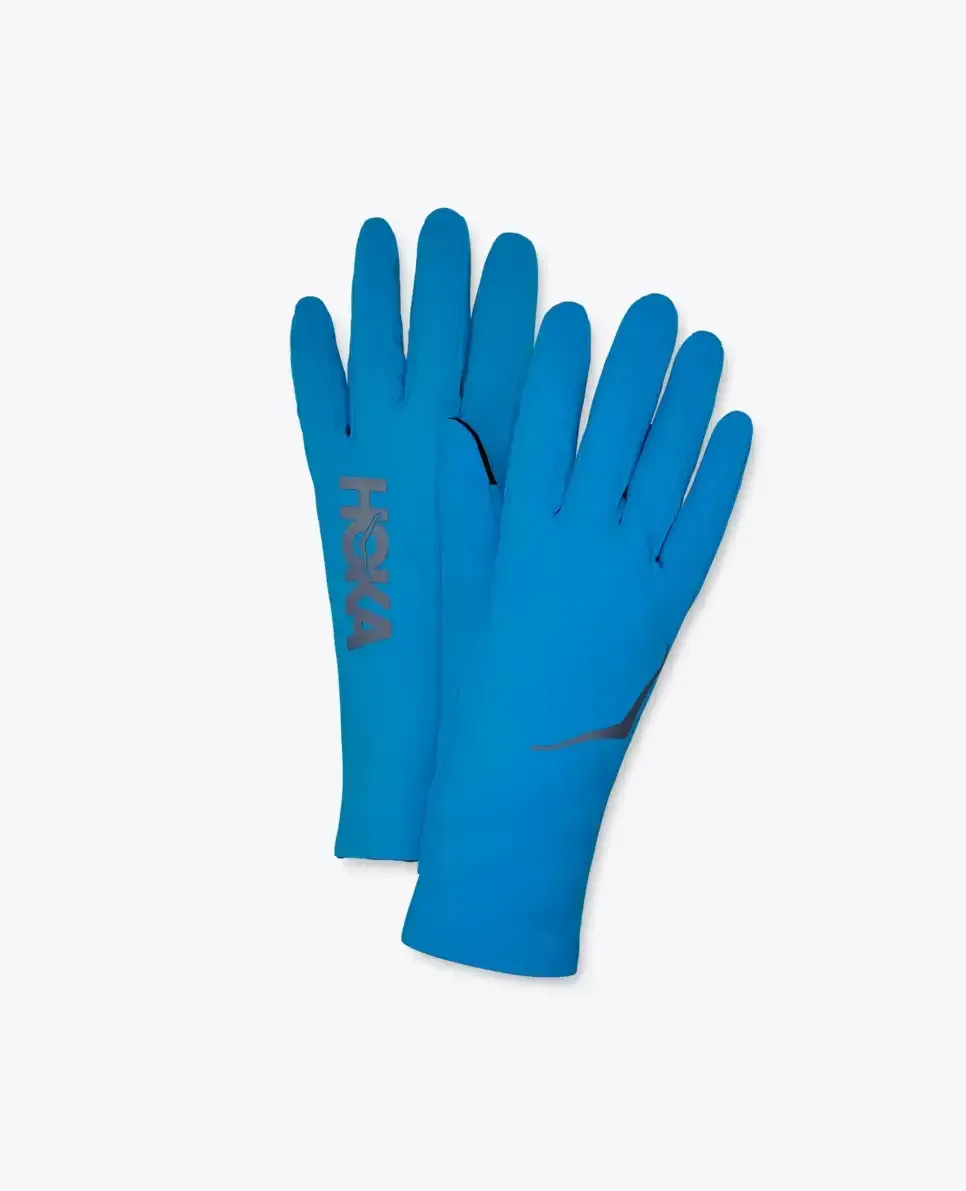 HOKA Airolite Run Gloves Hoka Blue - Men's Running Accessories - front view