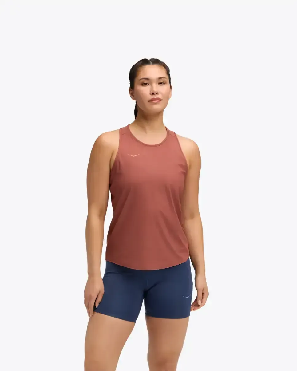 HOKA Airolite Tank 2.0 Rouge (Women’s) - Women's Products - front view