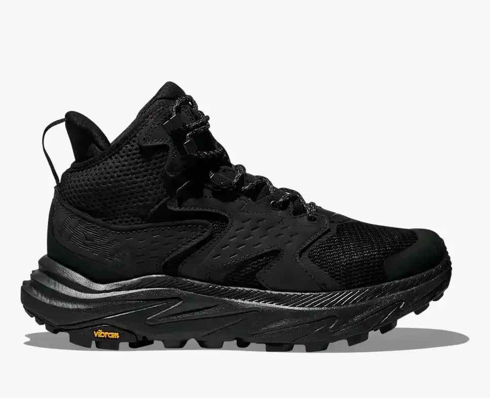 HOKA Anacapa 2 Mid GORE-TEX Black - Hiking Boots & Shoes - front view