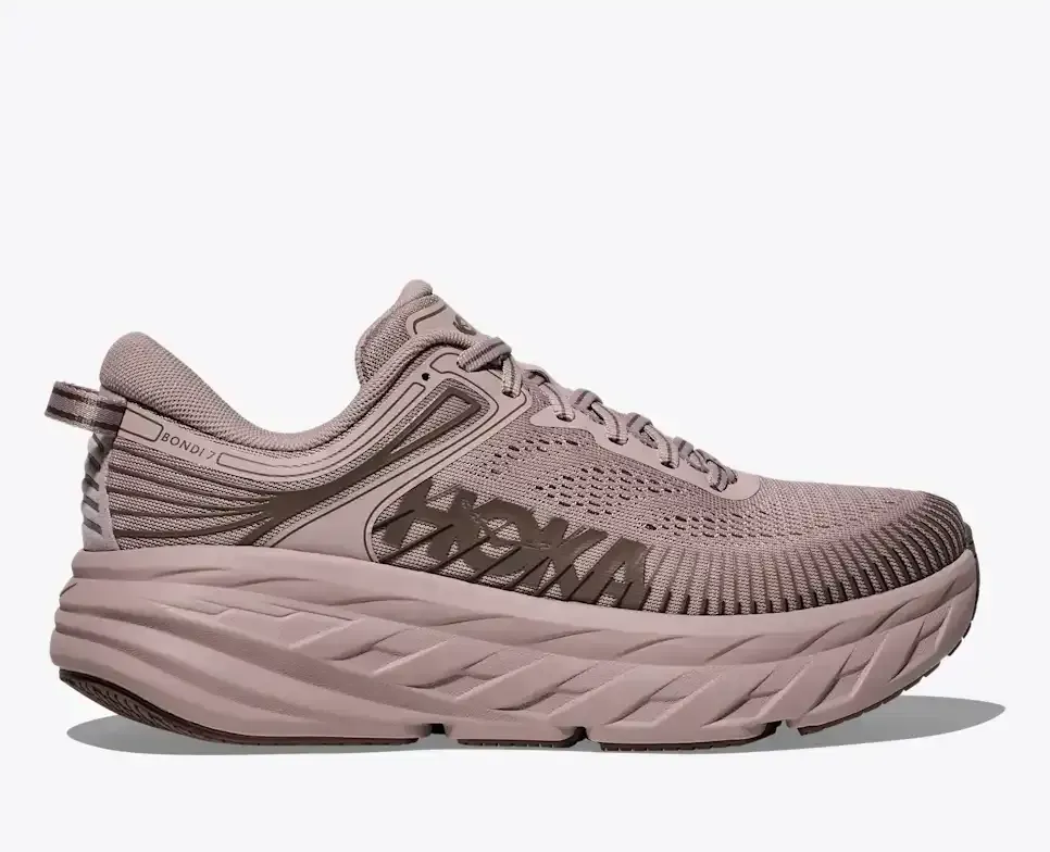 HOKA Bondi 7 Date Sugar (Women’s) - Women's Running Shoes - front view