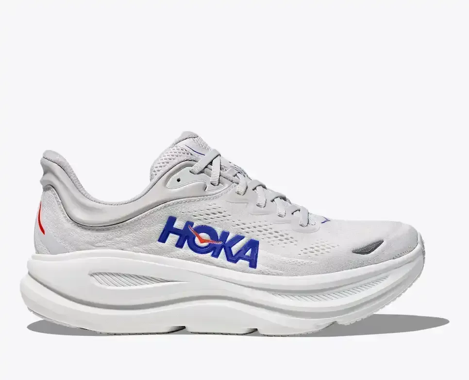 HOKA Bondi 9 Cosmic Grey Ultramarine - Men's Road Running Shoes & Trainers - front view