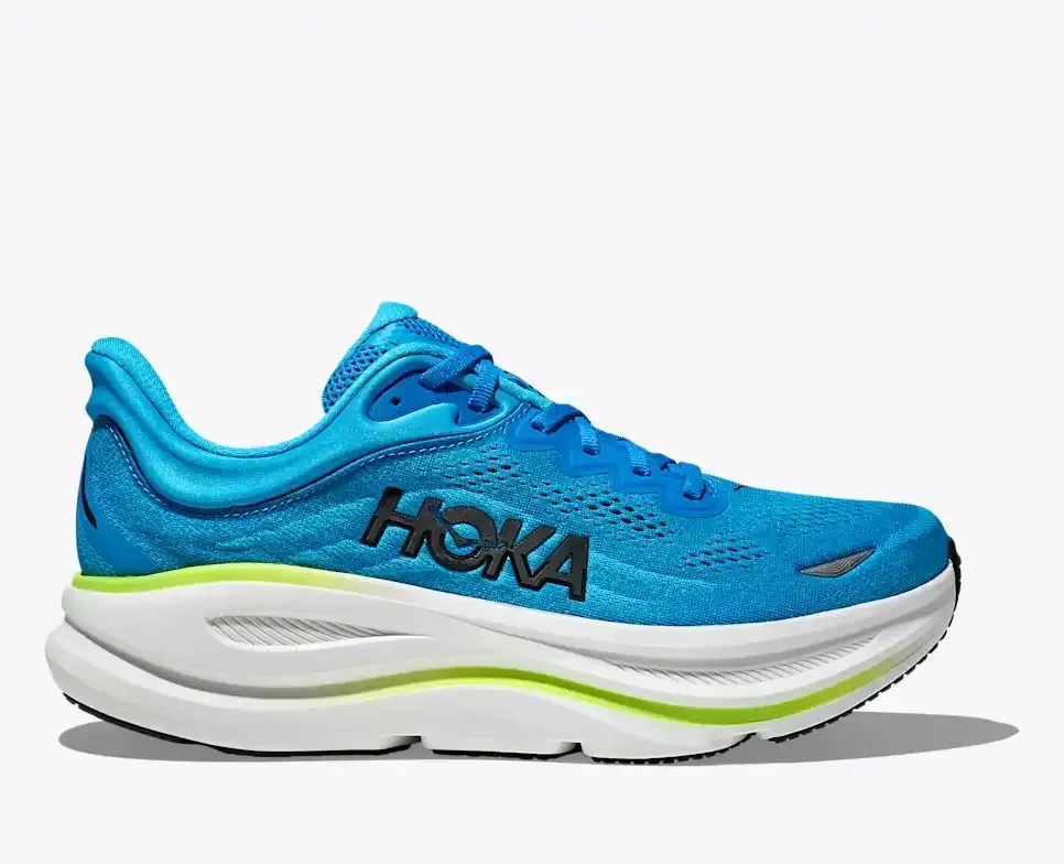 HOKA Bondi 9 Skyward Blue Hoka Blue - Men's Running Shoes & Trainers - front view