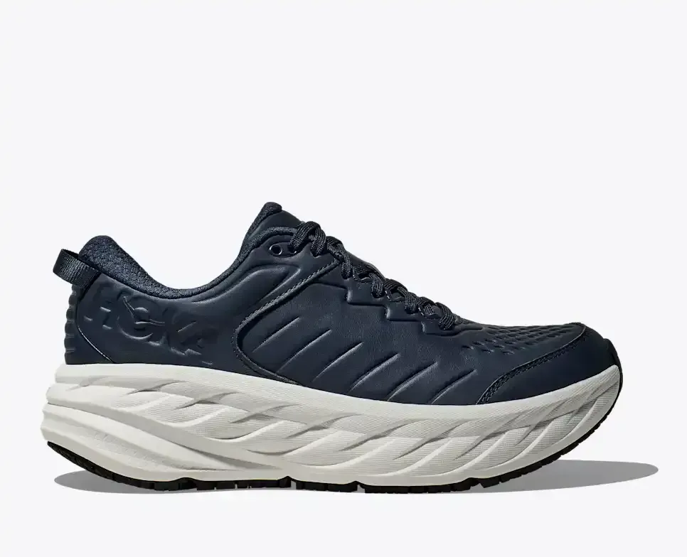 HOKA Bondi SR Outerspace White - Men's Running Shoes & Trainers - front view