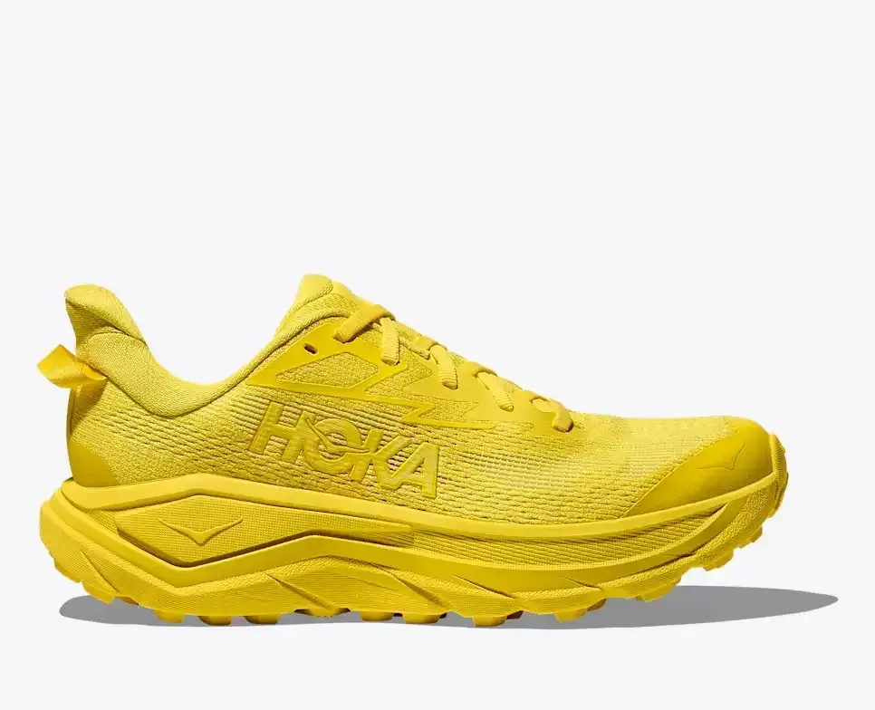 HOKA Challenger 8 Electric Lemon (Women’s) - Trail Running Shoes - front view