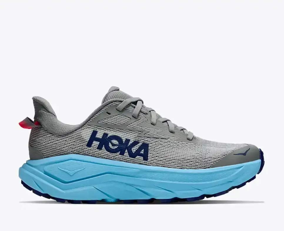 HOKA Challenger 8 Galactic Grey Soaring Blue (Women’s) - Trail Running Shoes - front view