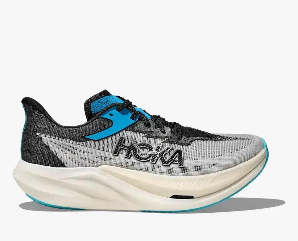 HOKA Cielo Rocket X 3 White Black - Men's Road Running Shoes & Trainers - front view