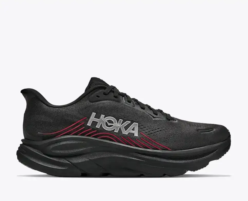 HOKA Clifton 11 Black Pepper - Men's Road Running Shoes & Trainers - front view
