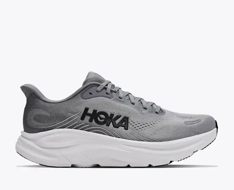 HOKA Clifton 11 Galactic Grey Stellar Grey - Men's Road Running Shoes & Trainers - front view