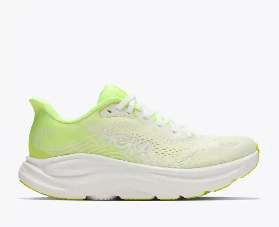 HOKA Clifton 11 Neon Yuzu Frost (Women’s) - Road Running Shoes - front view