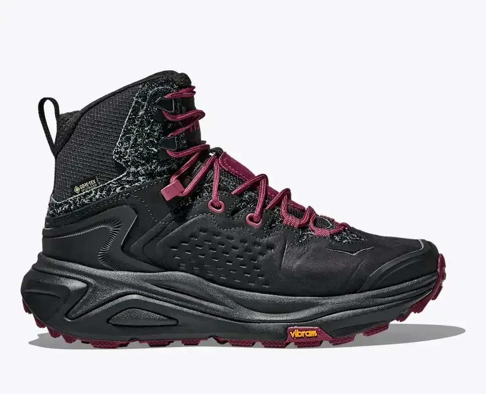 HOKA Elite Terrain System Kaha 3 GORE-TEX Black Stone Fruit - Men's Running Shoes & Trainers - front view