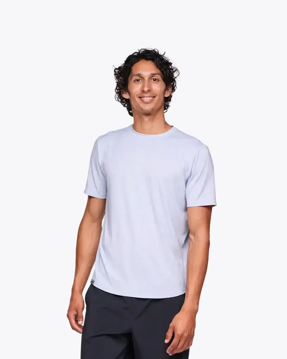 HOKA Essential Tee Gull Htr - Men's Running Shoes & Trainers - front view