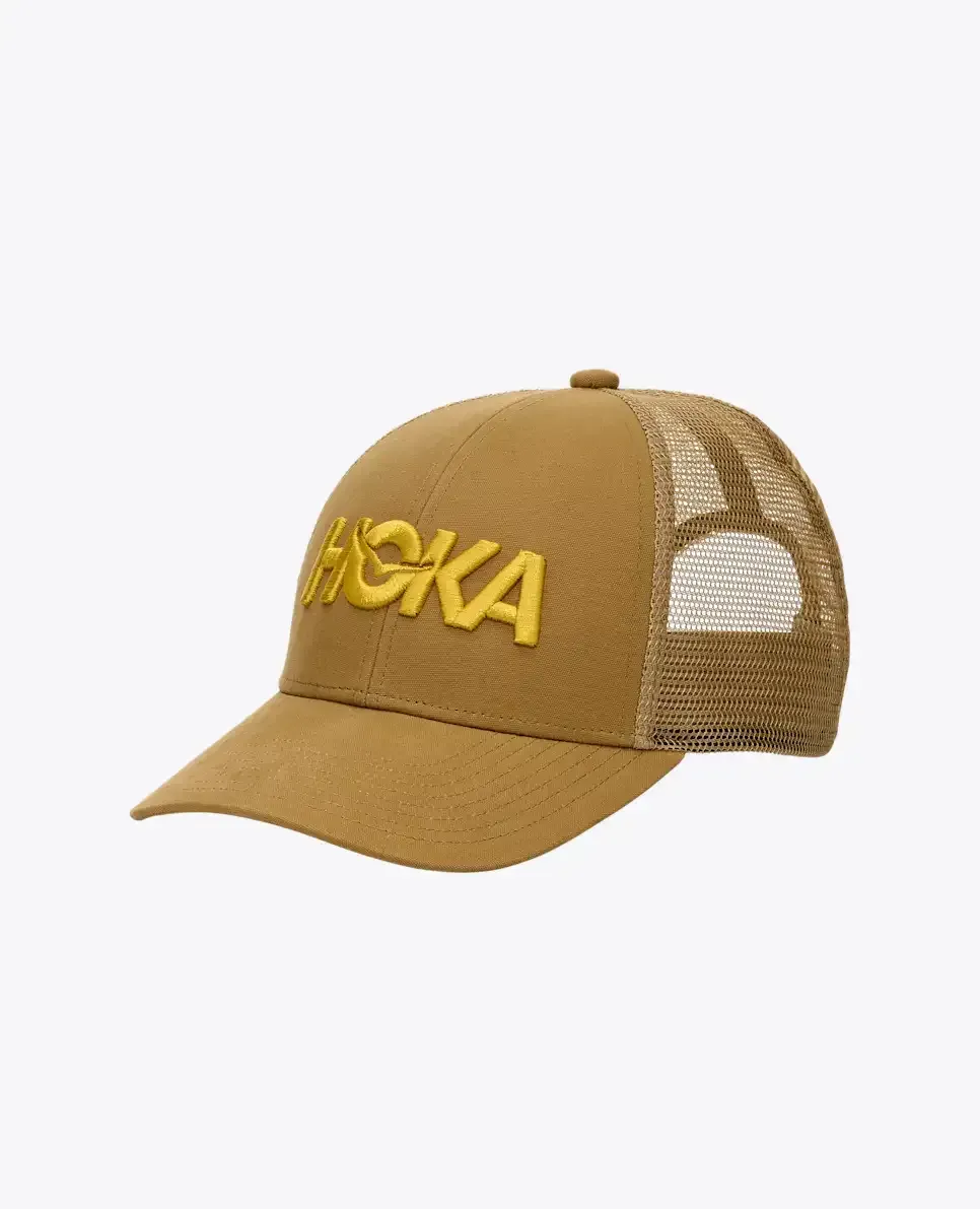 HOKA Hoka Core Logo Trucker Mustard Seed - Men's HOKA Exclusives - front view