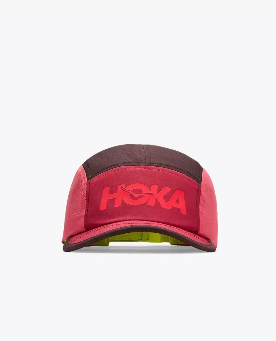 HOKA Hoka Run Hat Deep Mauve Red Agate - Men's HOKA Exclusives - front view