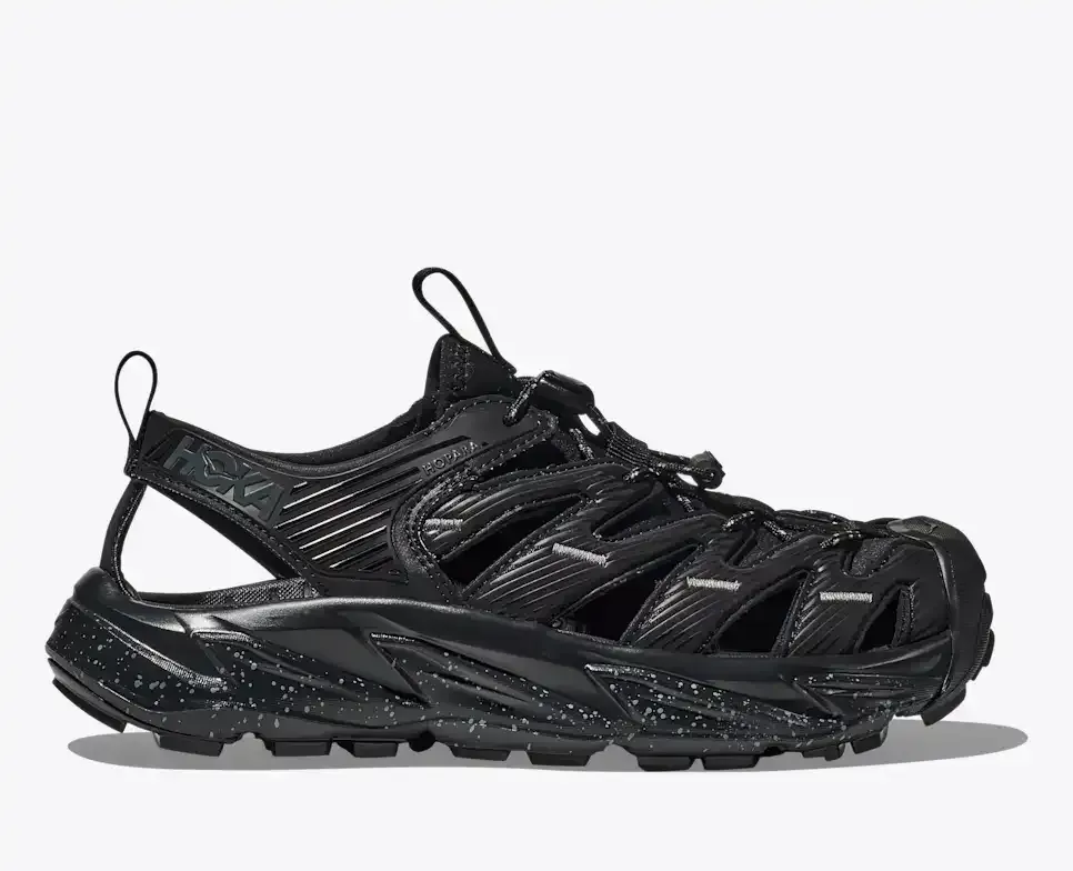 HOKA Hopara Black Castlerock - Hiking Boots & Shoes - front view