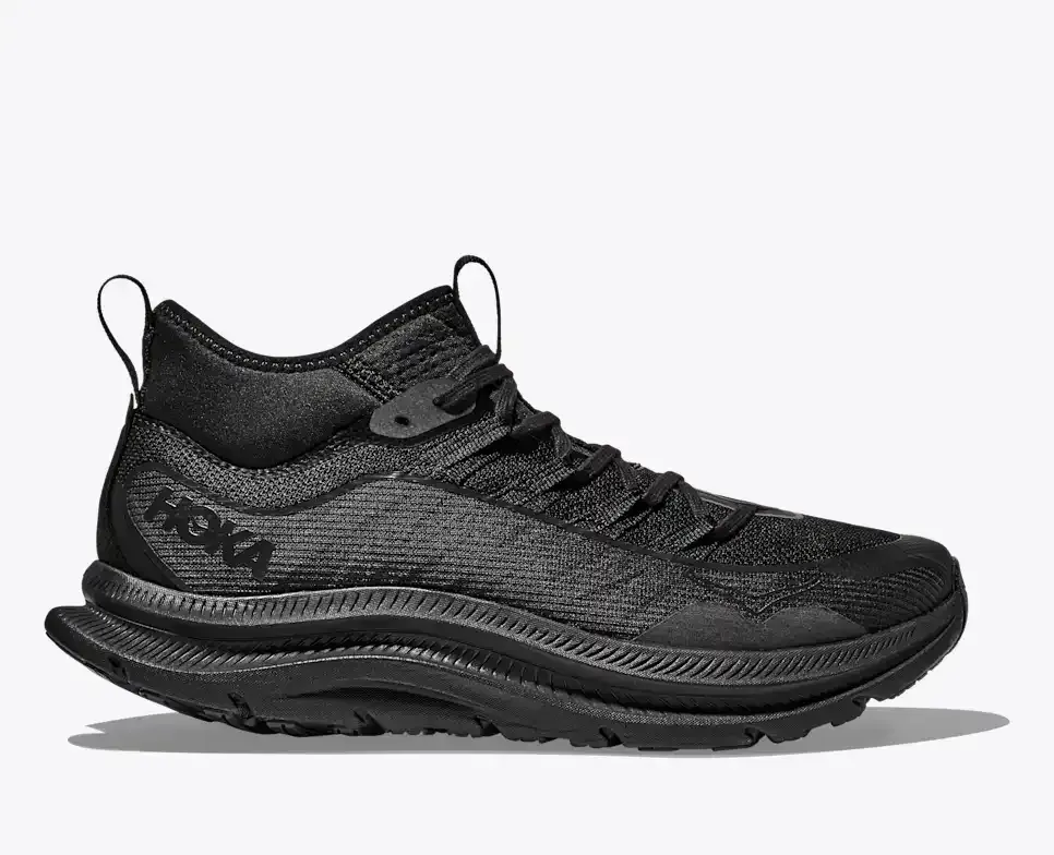 HOKA Kawana Mid Black Carbon - Men's Running Shoes & Trainers - front view