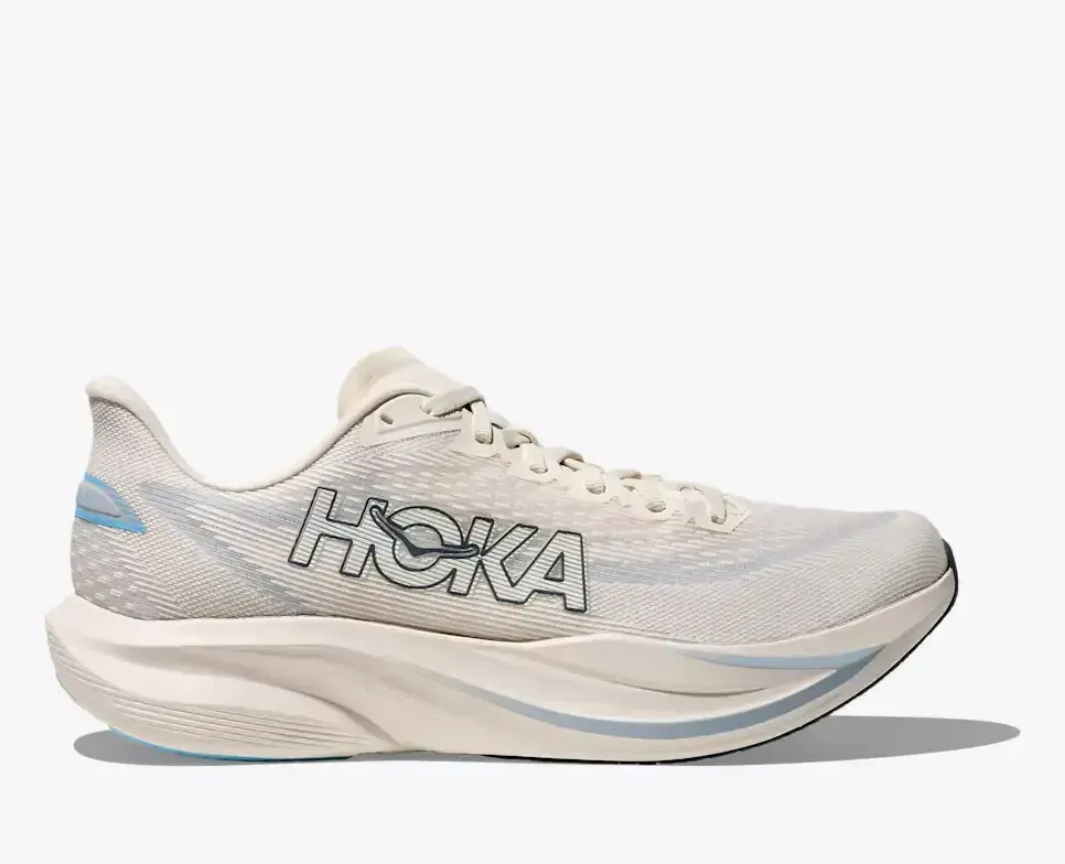 HOKA Mach 7 Alabaster Soaring Blue - Men's Road Running Shoes & Trainers - front view
