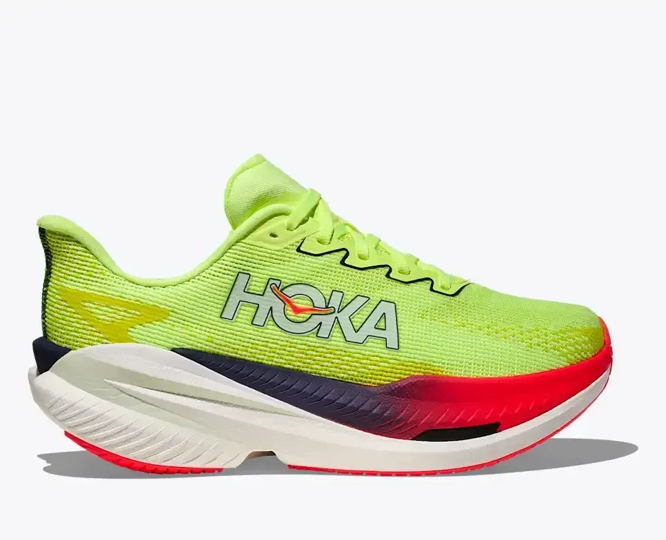 HOKA Mach X 3 Neon Yuzu Squid Ink (Women’s) - Women's Running Shoes - front view