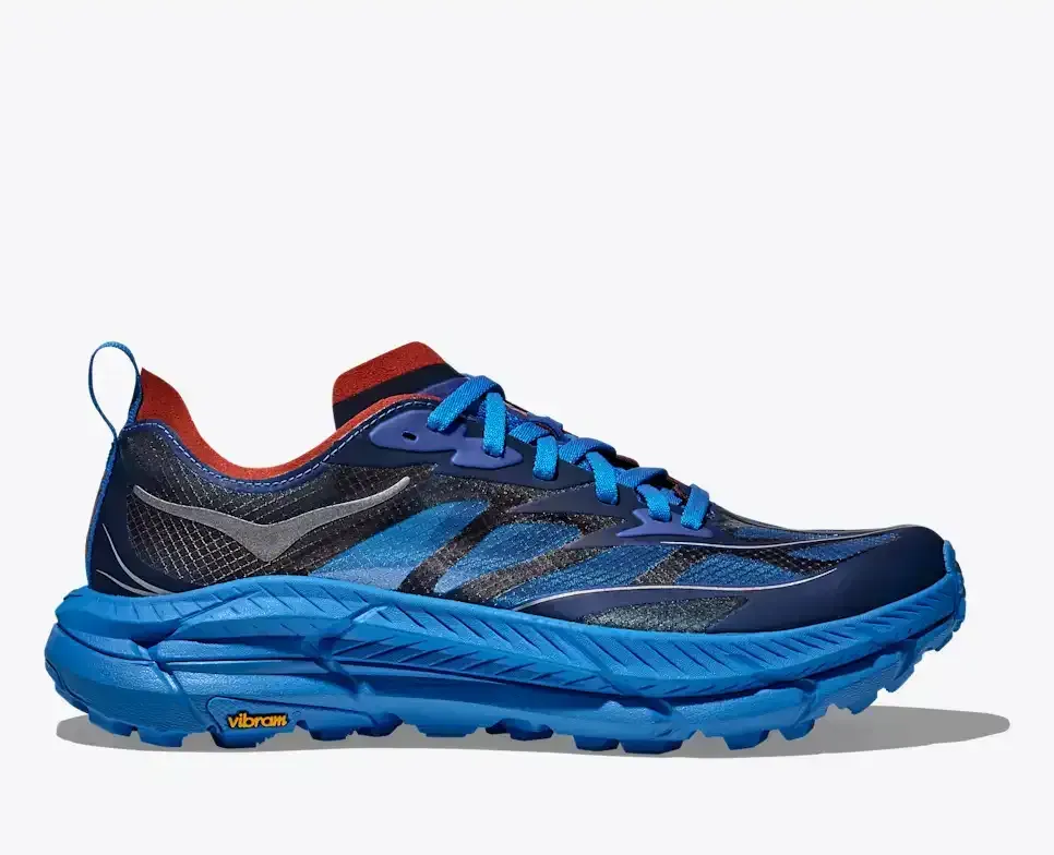 HOKA Mafate Speed 4 Lite Electric Cobalt Dry Chili - Men's Running Shoes & Trainers - front view