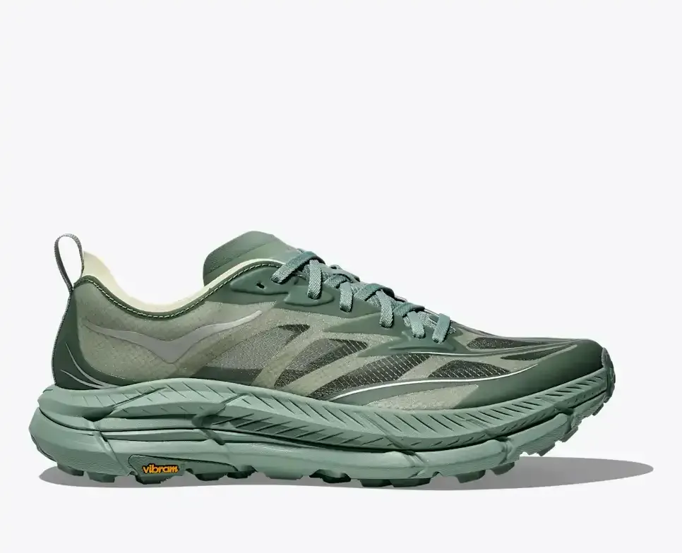 HOKA Mafate Speed 4 Lite Rosemary Pale Melon - Men's Running Shoes & Trainers - front view