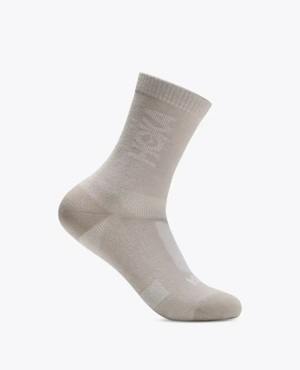 HOKA Merino Crew Sock River Rock Grey - Men's HOKA Exclusives - front view
