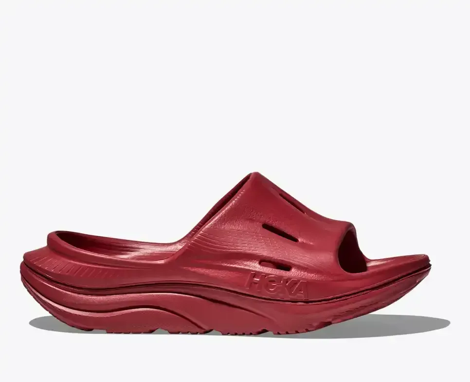 HOKA ORA Recovery Slide 3 Pepper - Men's Running Shoes & Trainers - front view