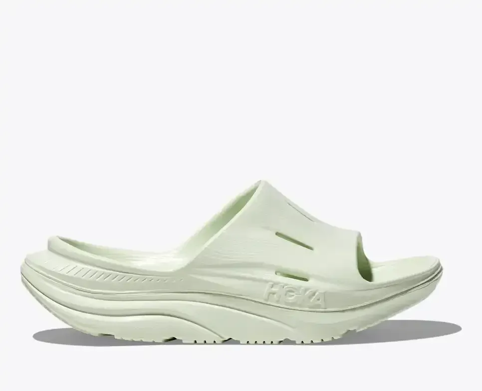 HOKA ORA Recovery Slide 3 Sea Glass - Men's Running Shoes & Trainers - front view