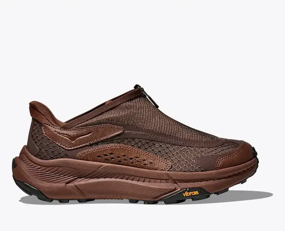 HOKA Project Transport Mineral Brown Walnut - Men's Running Shoes & Trainers - front view