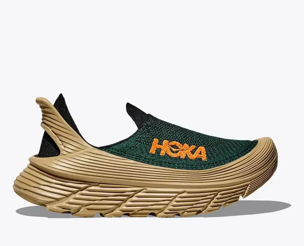 HOKA Restore TC Bay Leaf Khaki - Men's Running Shoes & Trainers - front view
