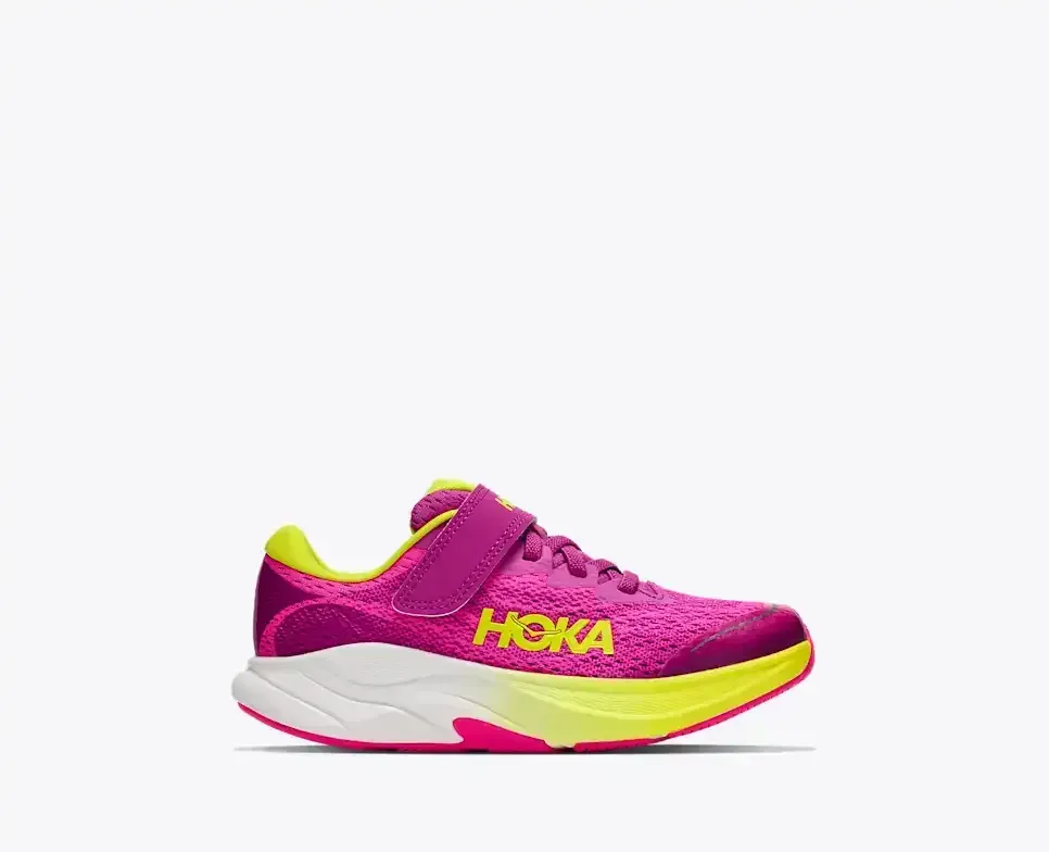 HOKA Rincon 4 Fuchsia (Little Kids) - Dad & Me - front view