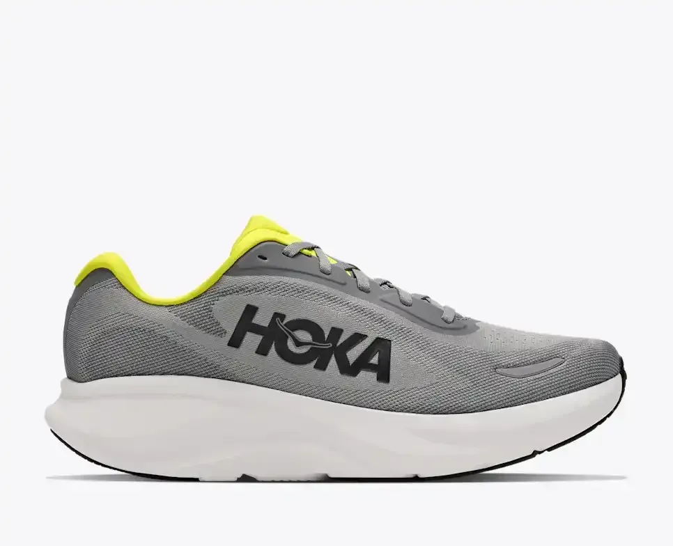 HOKA Rincon 5 Galactic Grey HOKA Citrus - Men's Road Running Shoes & Trainers - front view
