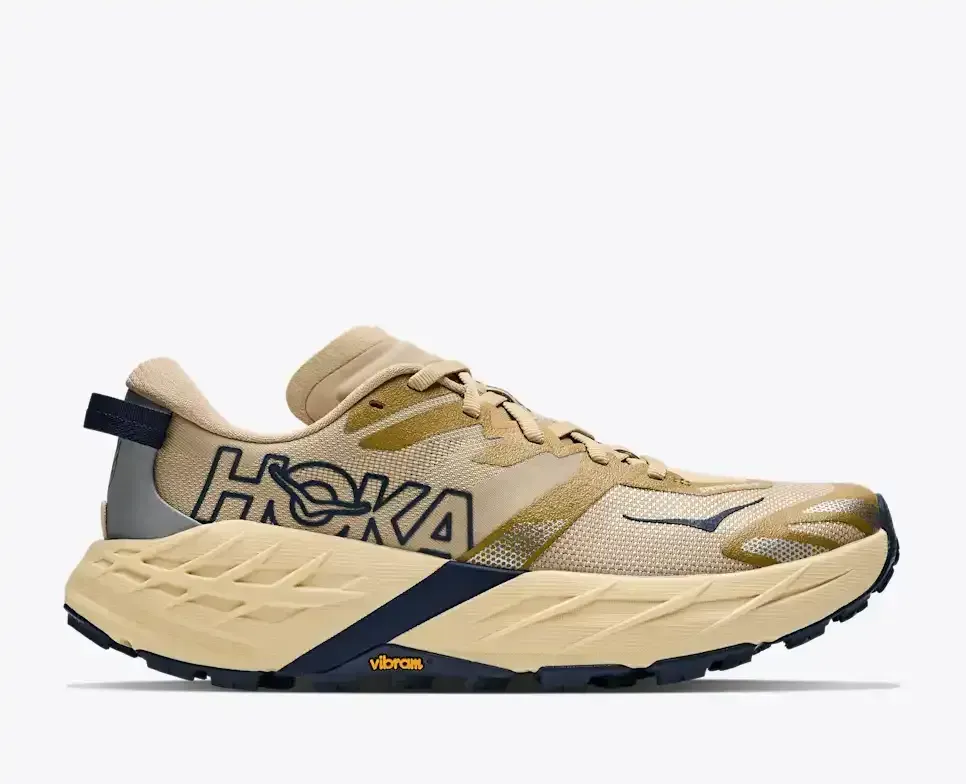 HOKA Speedgoat 7 Black White (Women’s) - Hiking Boots & Shoes - front view