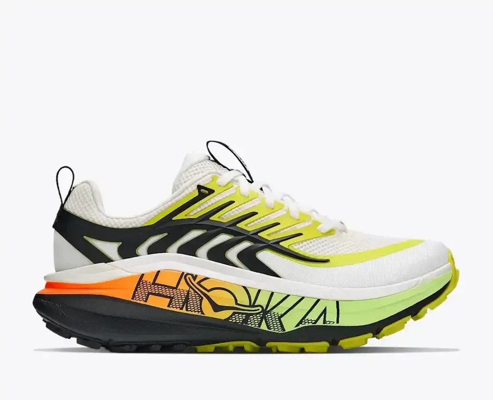 HOKA Stinson 8 Frost Black (Women’s) - Trail Running Shoes - front view