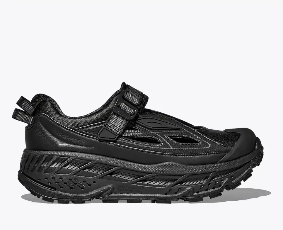 HOKA Stinson Breeze Black Carbon Black - Men's Running Shoes & Trainers - front view