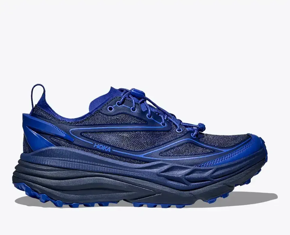HOKA Stinson One7 Midnight Blue Varsity Navy - Men's Running Shoes & Trainers - front view