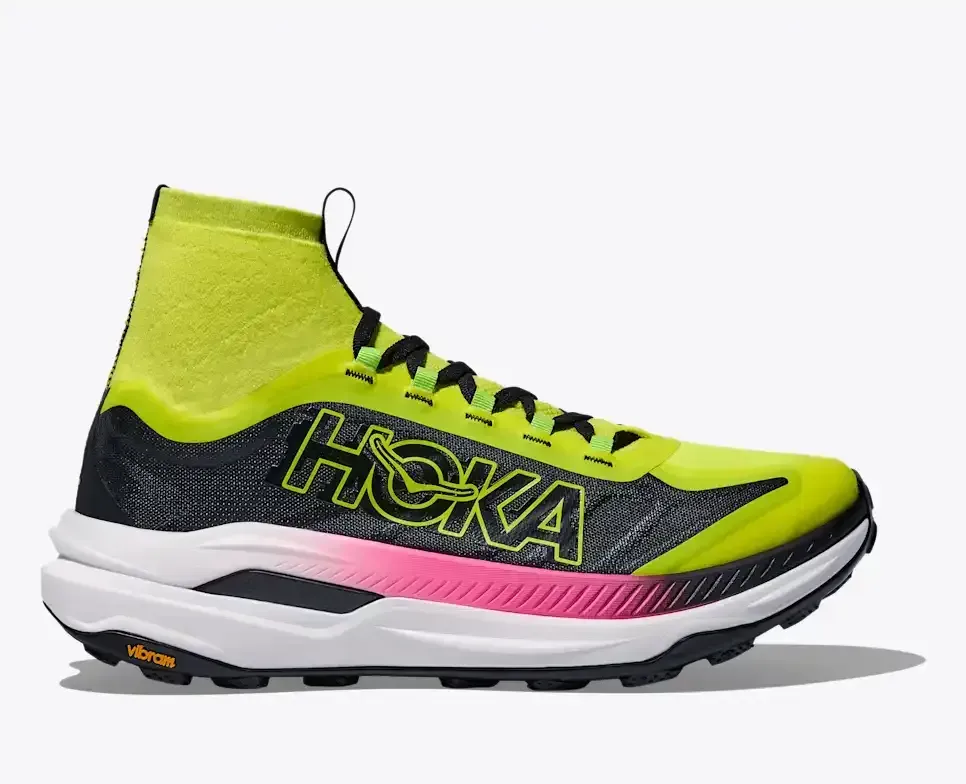 HOKA Tecton X 3 Neon Hoka Citrus Black - Men's Running Shoes & Trainers - front view