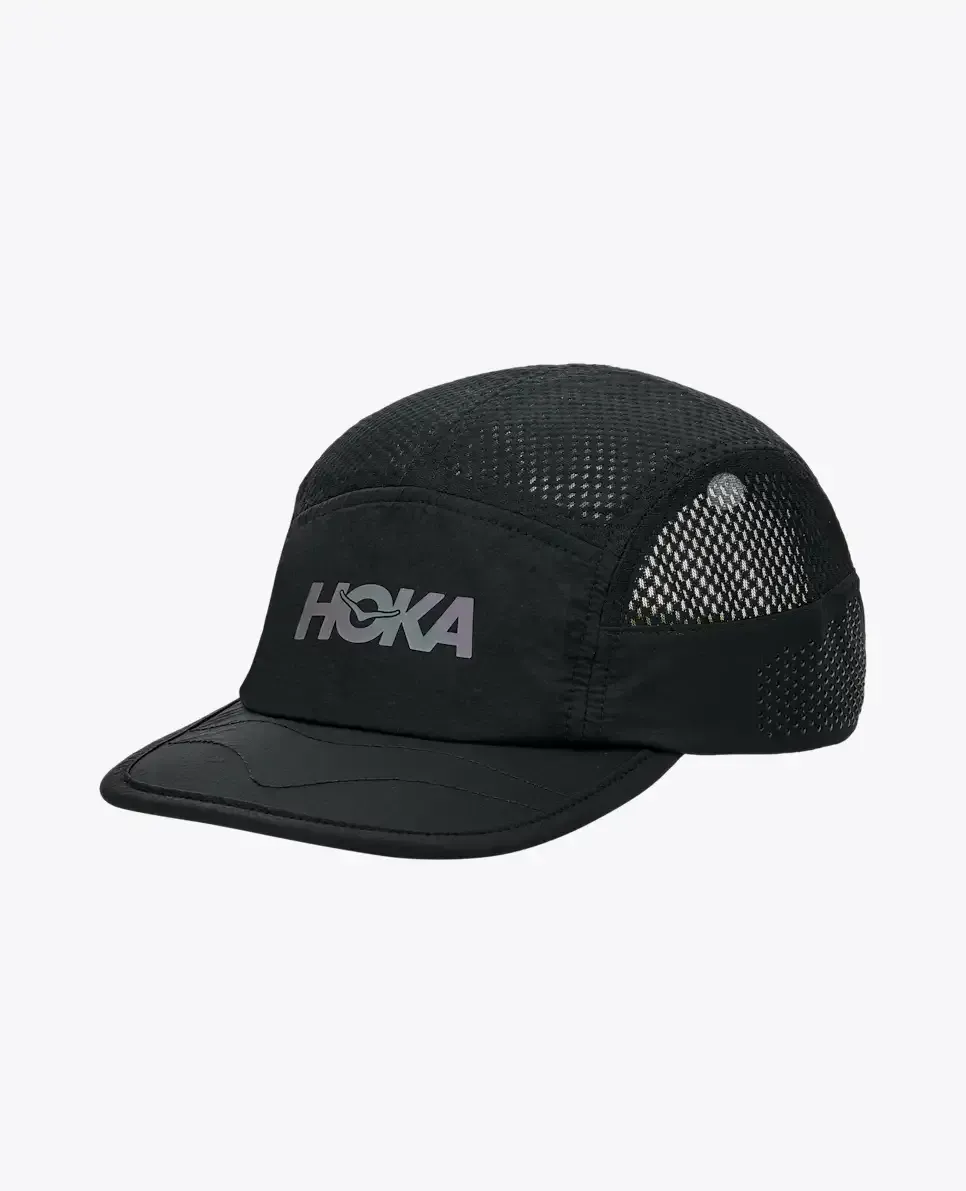 HOKA Trail Run Hat Black - Men's HOKA Exclusives - front view
