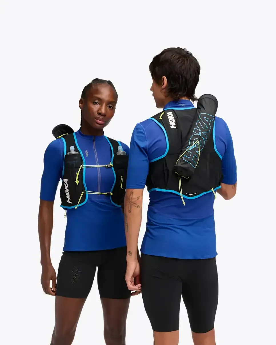 HOKA Trail Run Vest 10L Black - Men's Running Clothing & Gear - front view