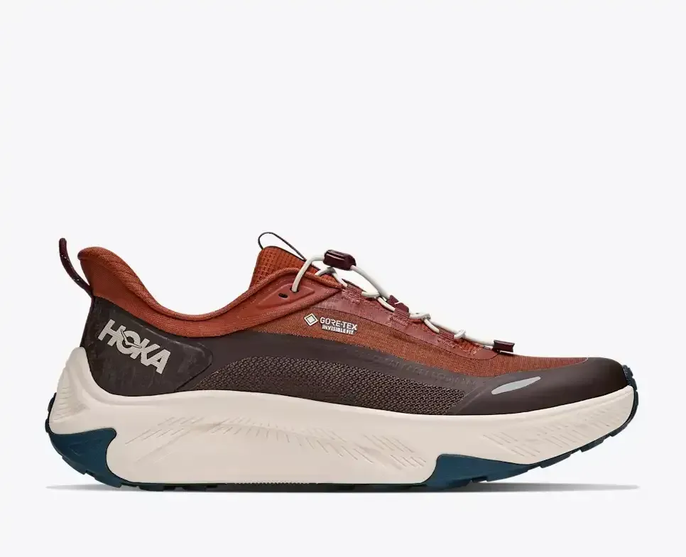 HOKA Transport 2 GORE-TEX Coastal Redwood Alabaster - Hiking Boots & Shoes - front view