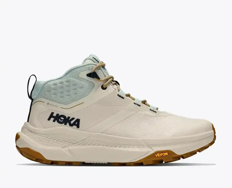 HOKA Transport Hike GORE-TEX Alabaster Glimmering Blue (Women’s) - Women's Running Shoes - front view