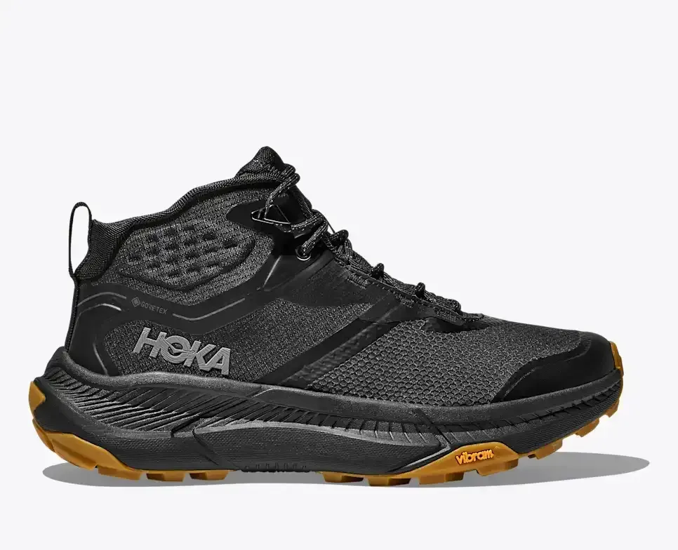 HOKA Transport Hike GORE-TEX Black (Women’s) - Hiking Boots & Shoes - front view